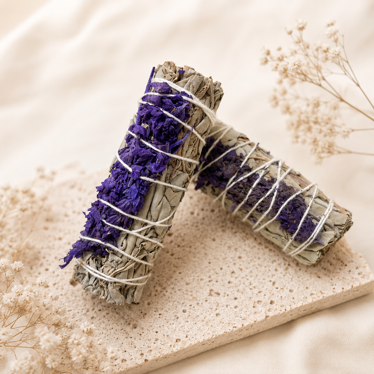 Atadillo Salvia Blanca Lavanda