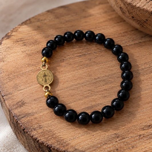 Pulsera San Benito Obsidiana N