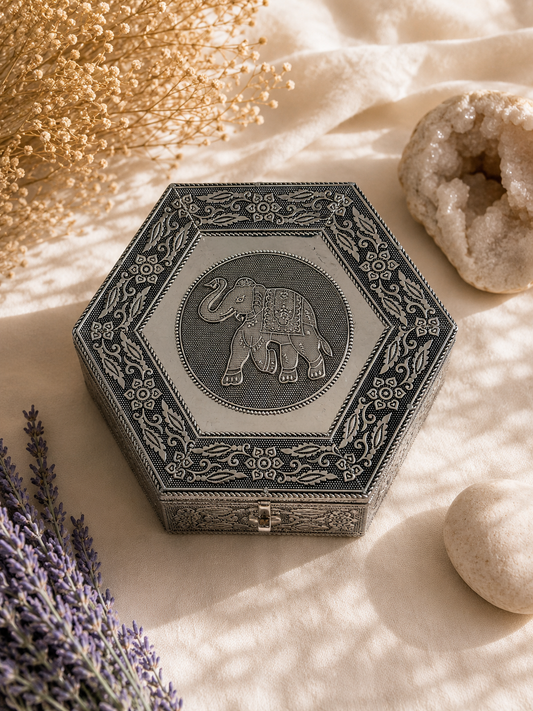 Joyero/Caja Símbolos Hexagonal