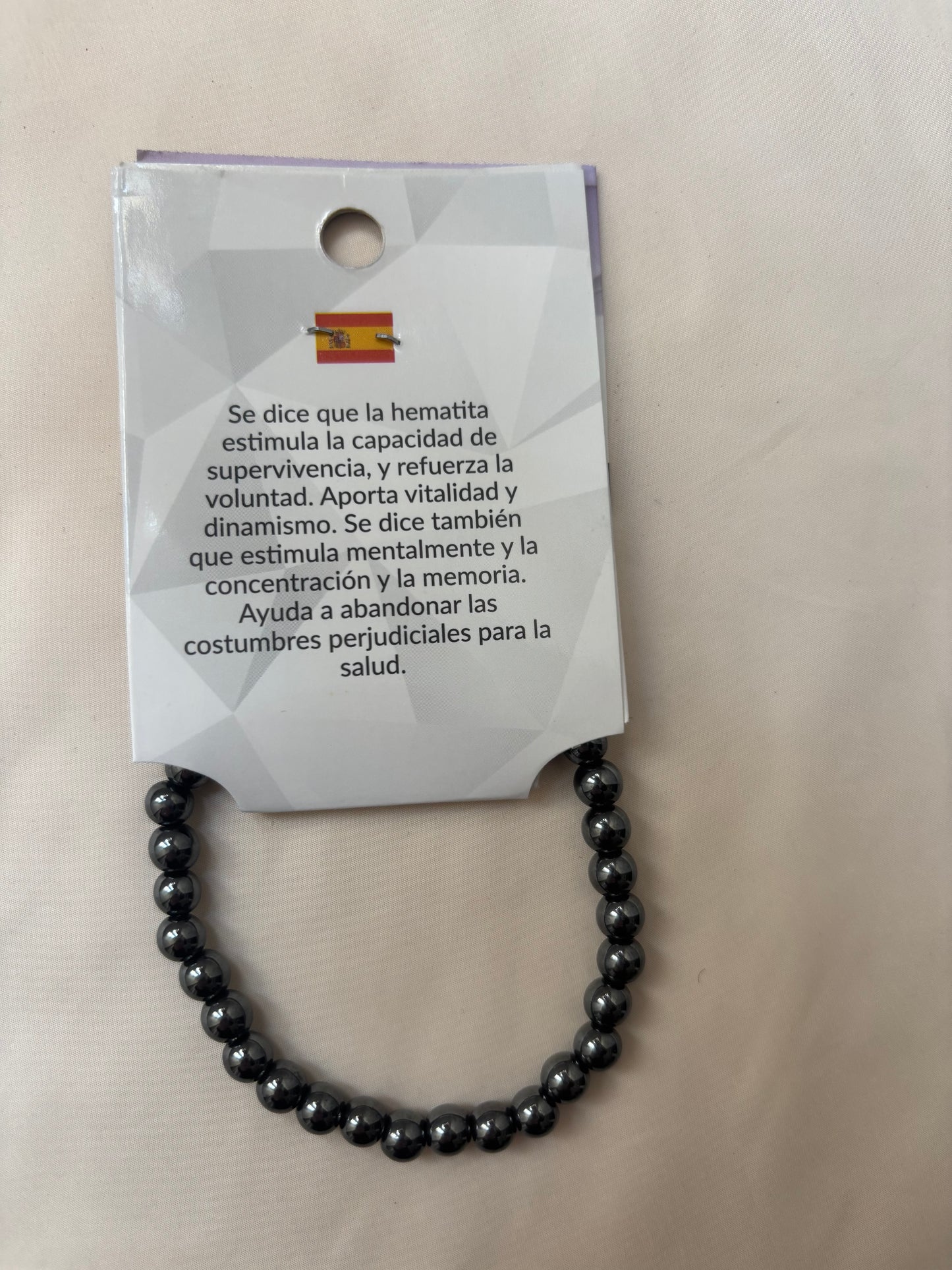 Pulsera Hematita 6mm