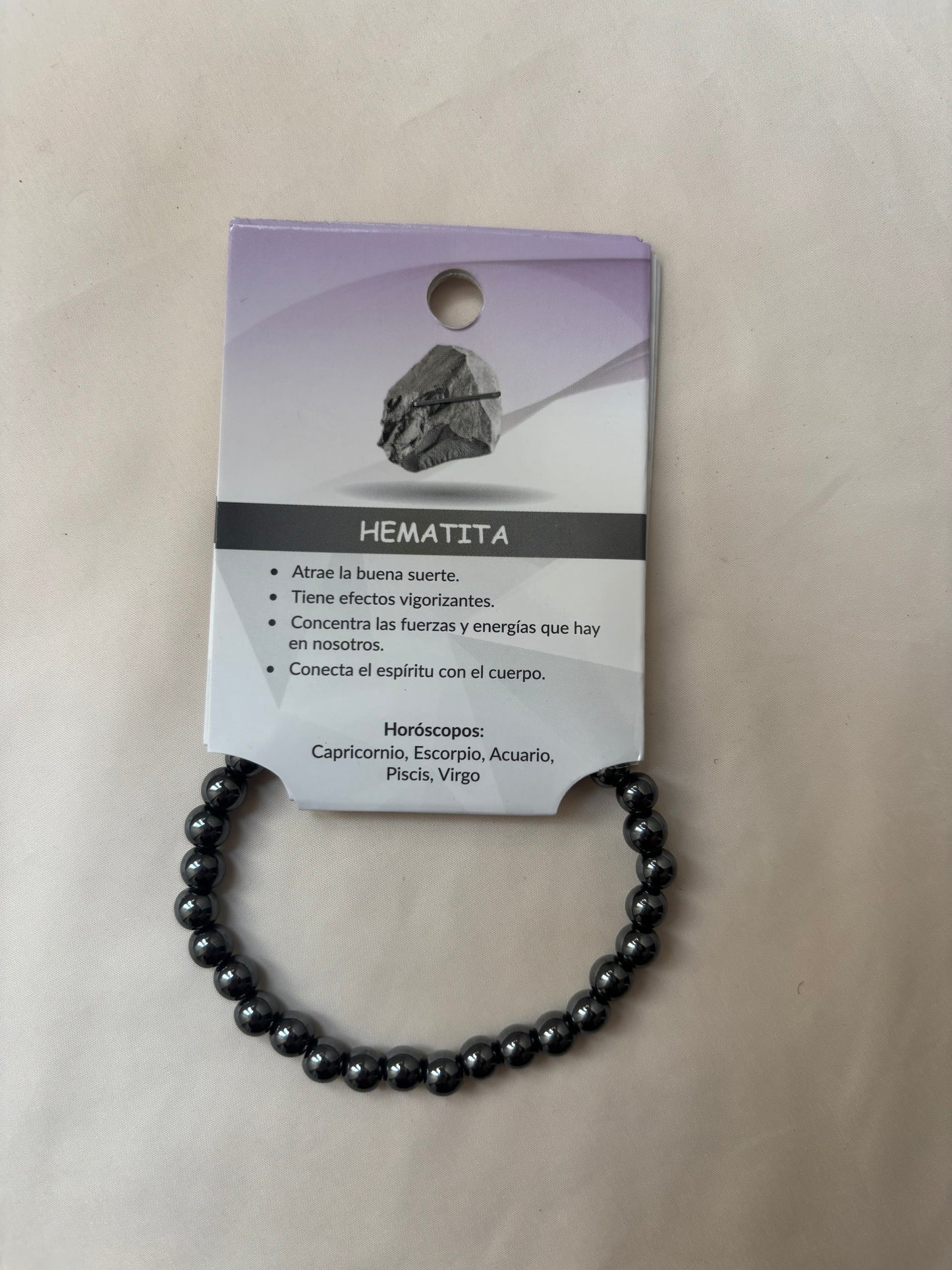 Pulsera Hematita 6mm