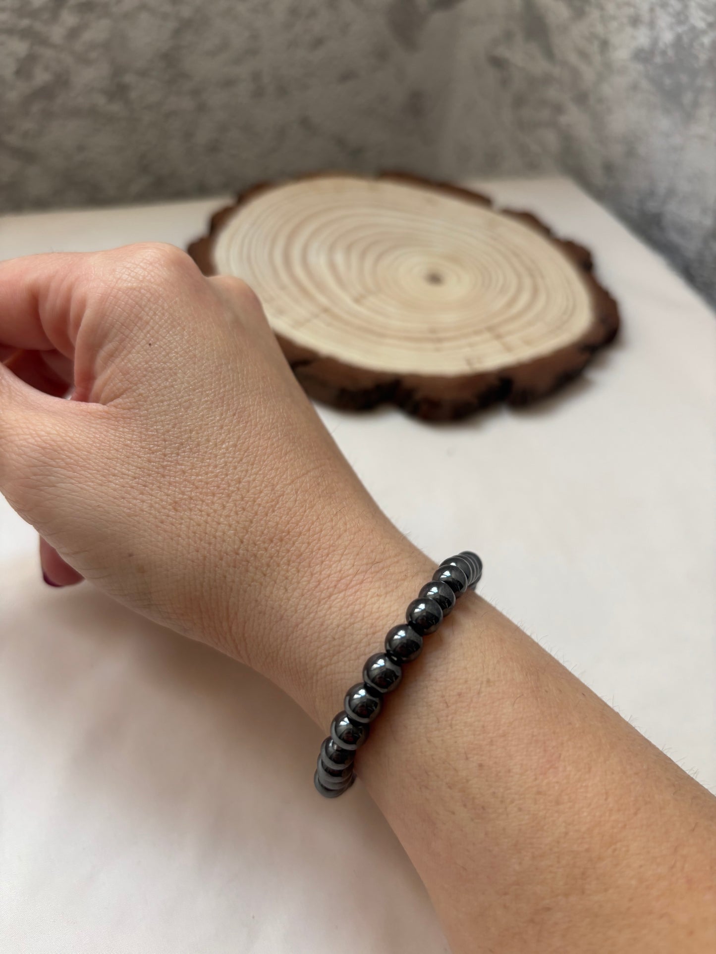Pulsera Hematita 6mm