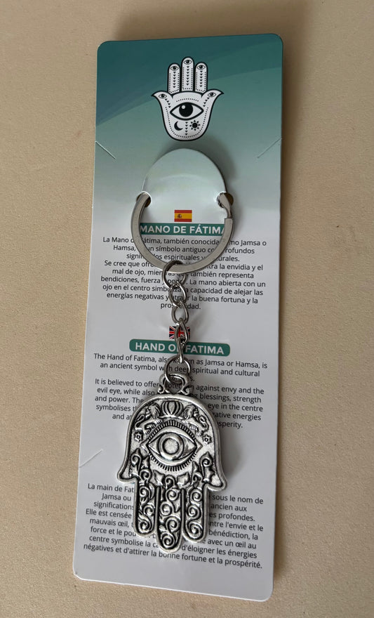 Llavero Mano Fátima 2 lados