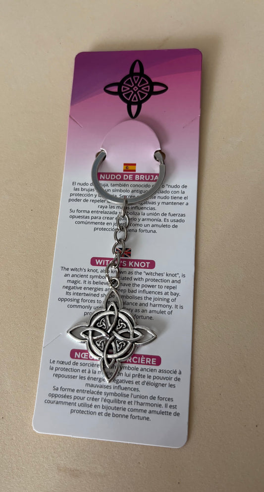 Llavero nudo de bruja