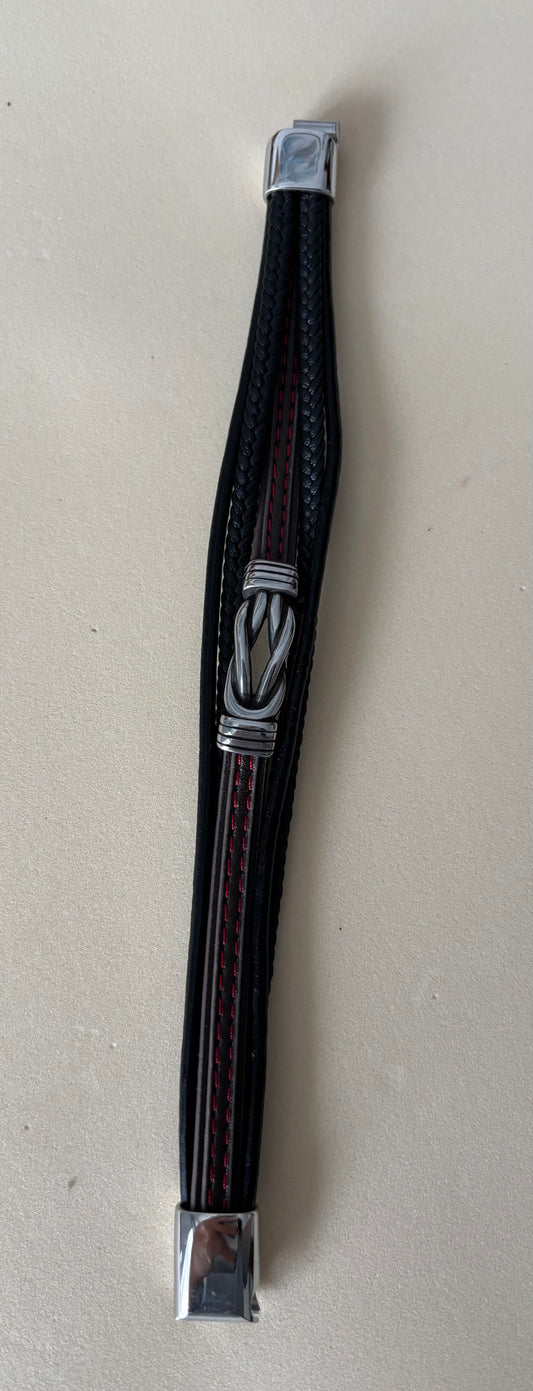 Pulsera de Cuero Nudo