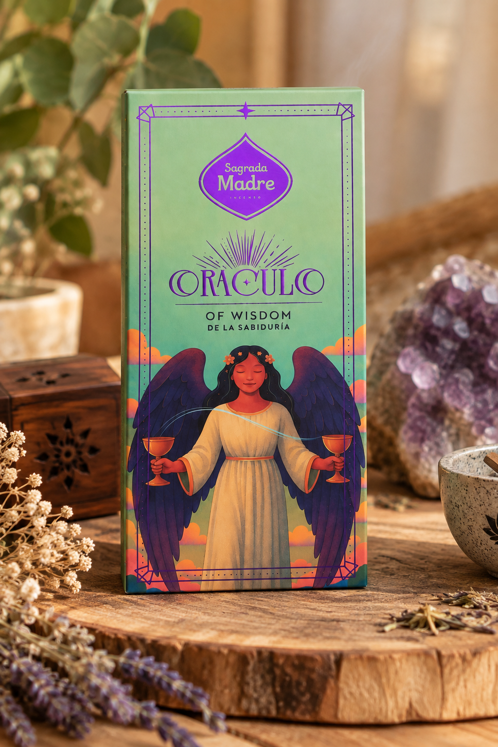 Incienso Oraculo con Carta de Arcanos Mayores