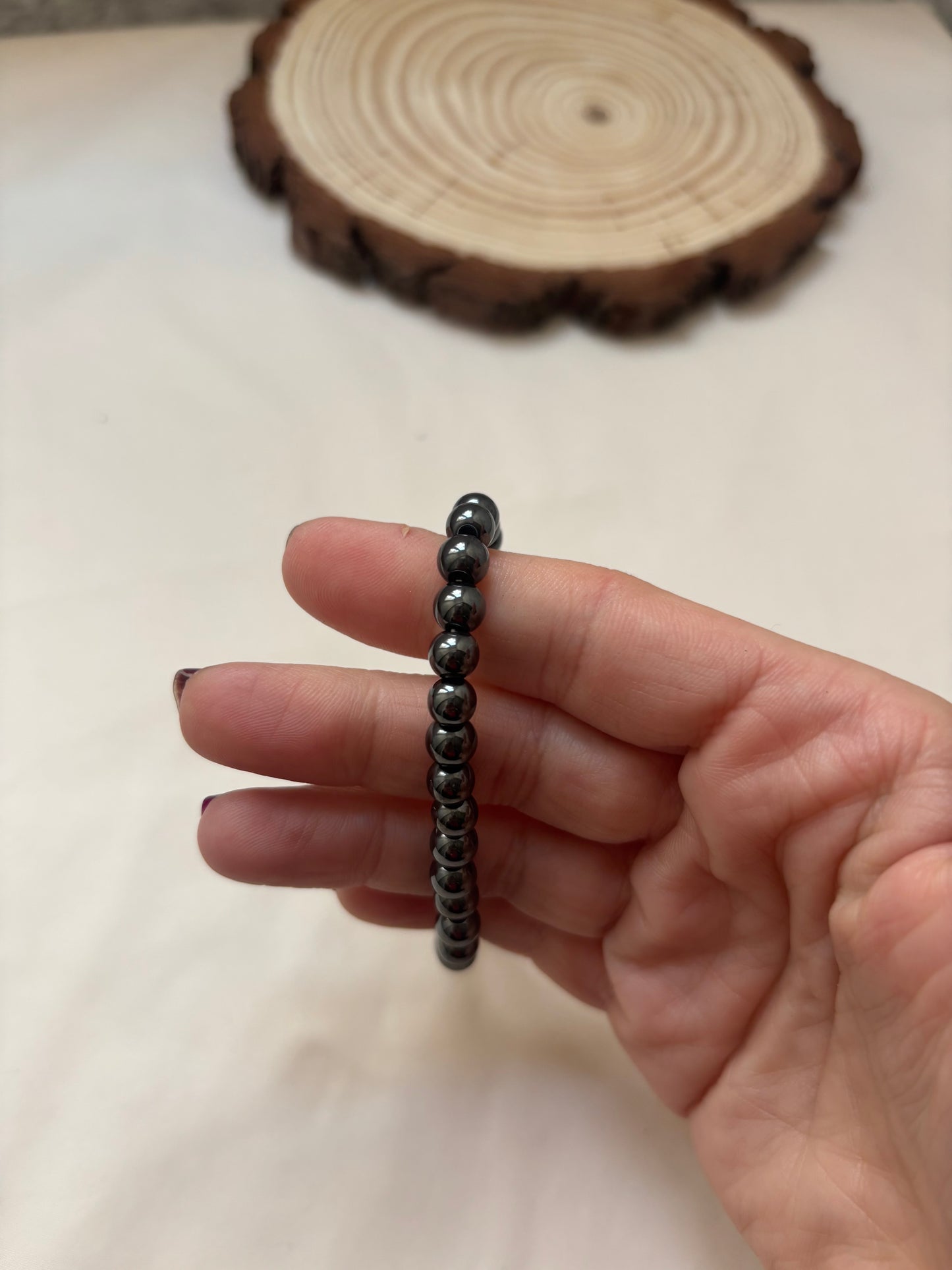 Pulsera Hematita 6mm