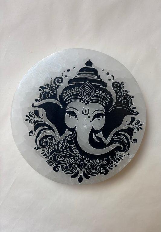 Placa Selenita Ganesha