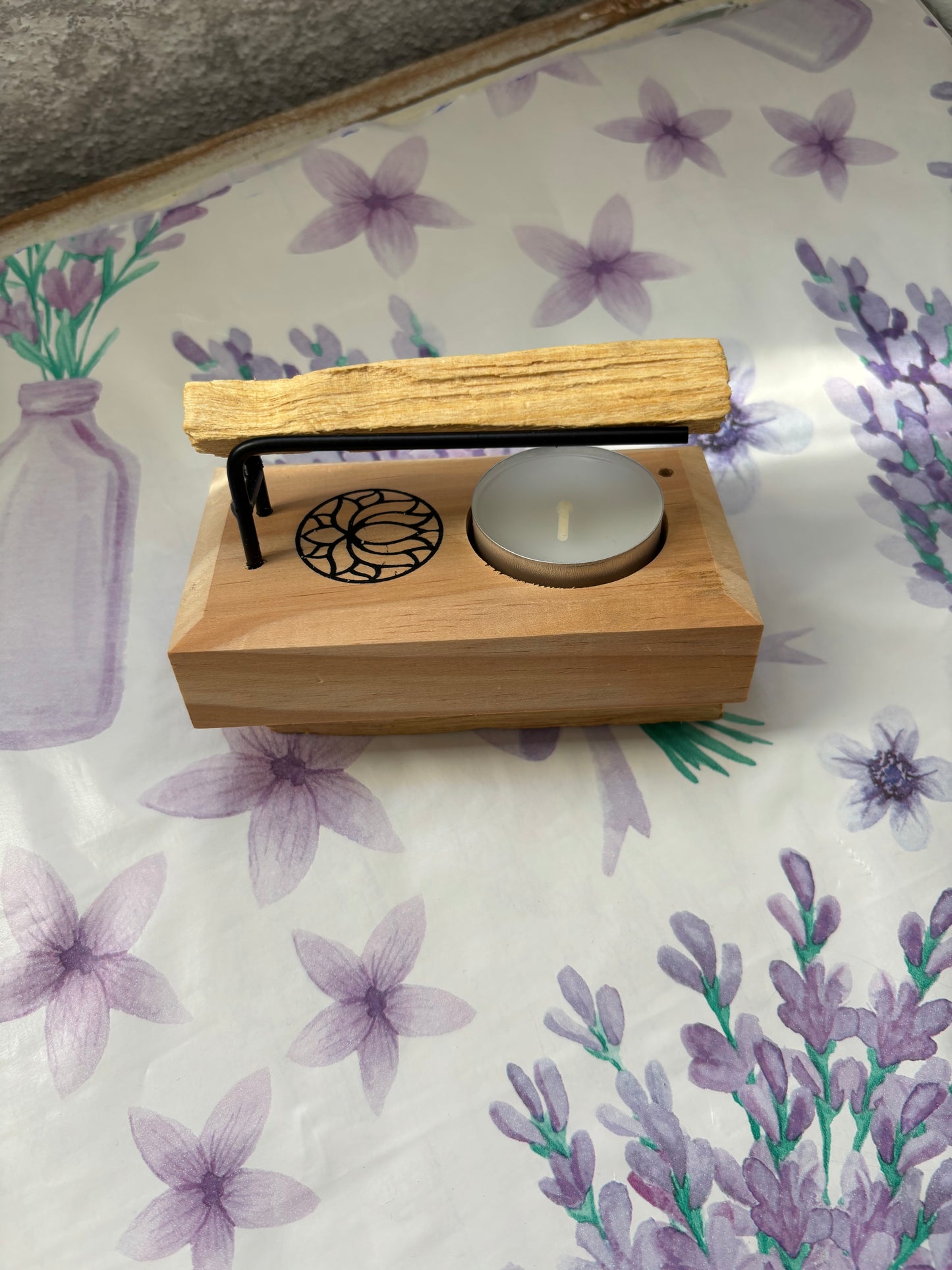 Quemador Palo Santo Flor Loto