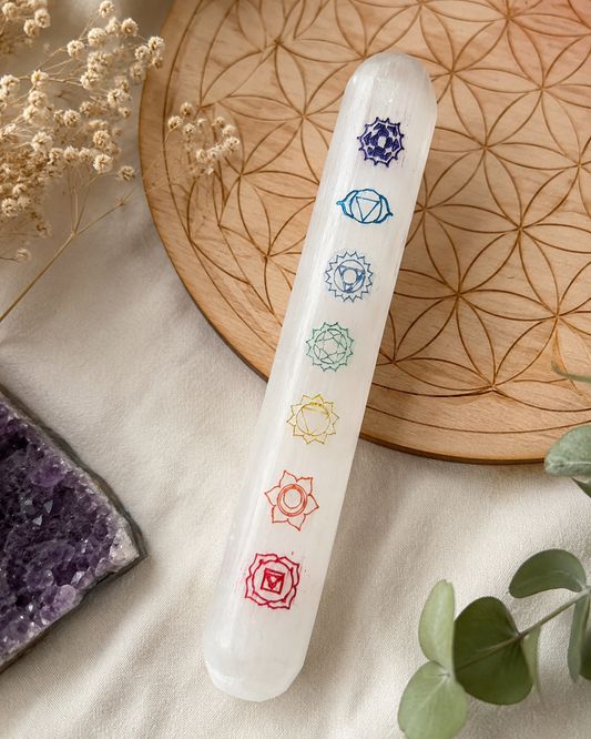 Masajeador de Selenita Chakras
