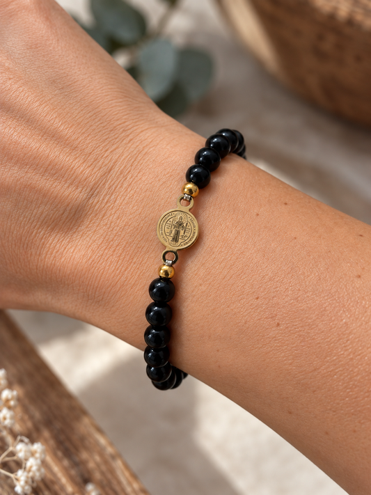Pulsera San Benito Obsidiana N