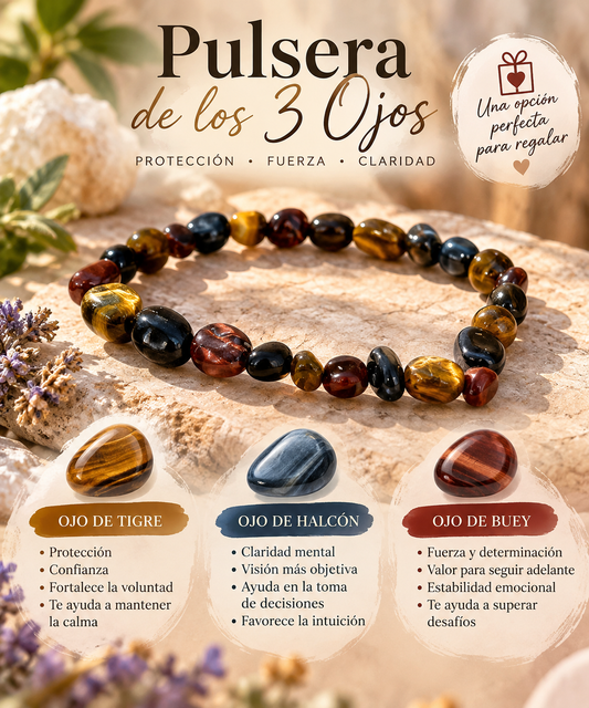 Pulsera Protección (3 ojos)