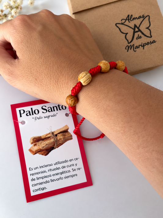 Pulsera Palo Santo y 7 Nudos
