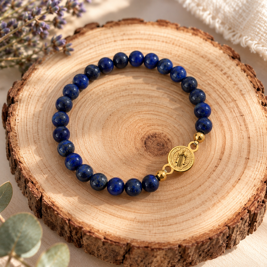 Pulsera San Benito Lapislázuli