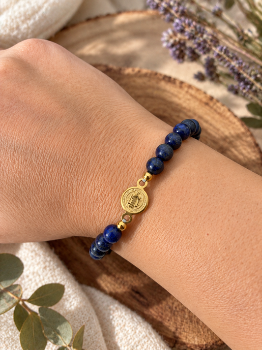 Pulsera San Benito Lapislázuli