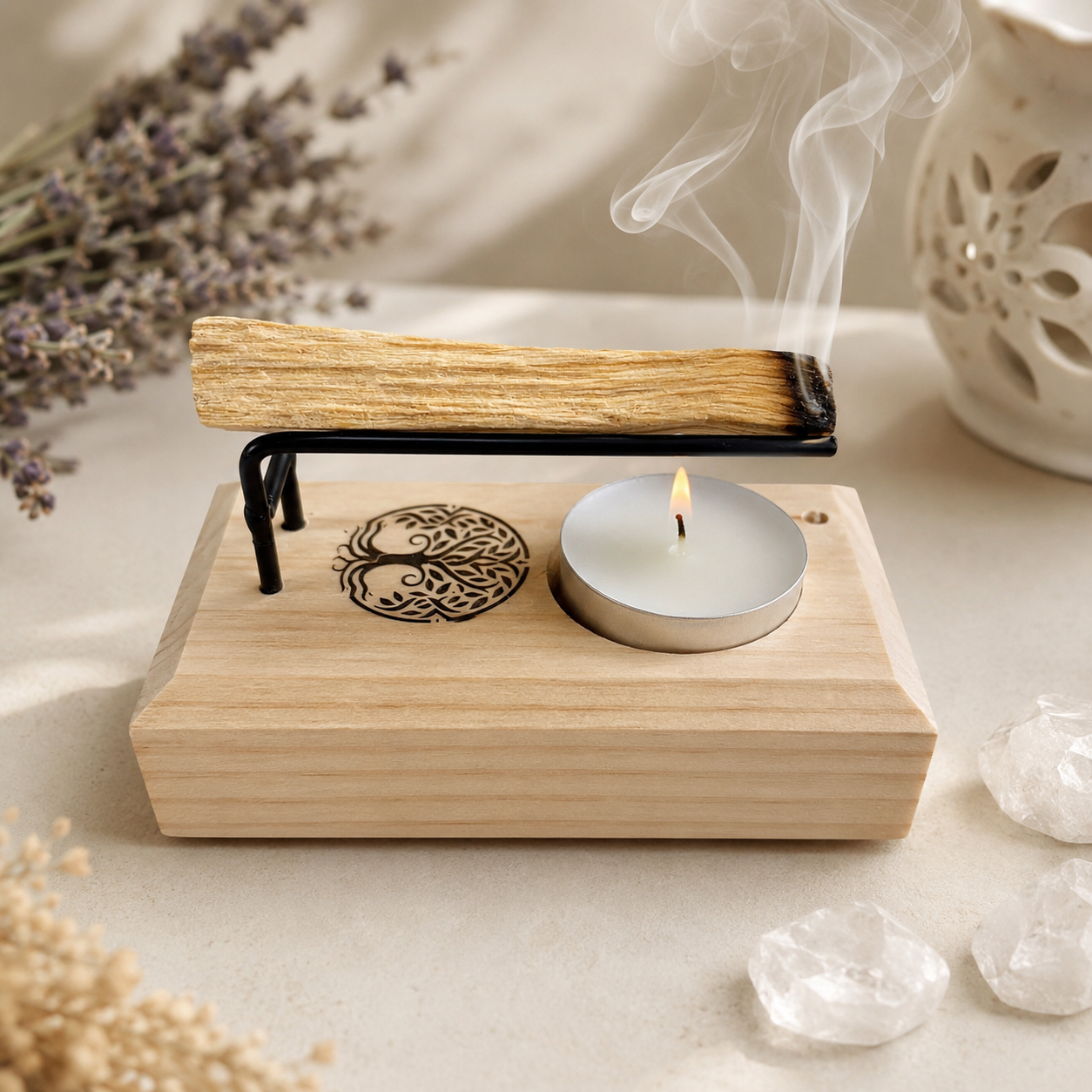 Quemador de Palo Santo Árbol Vida
