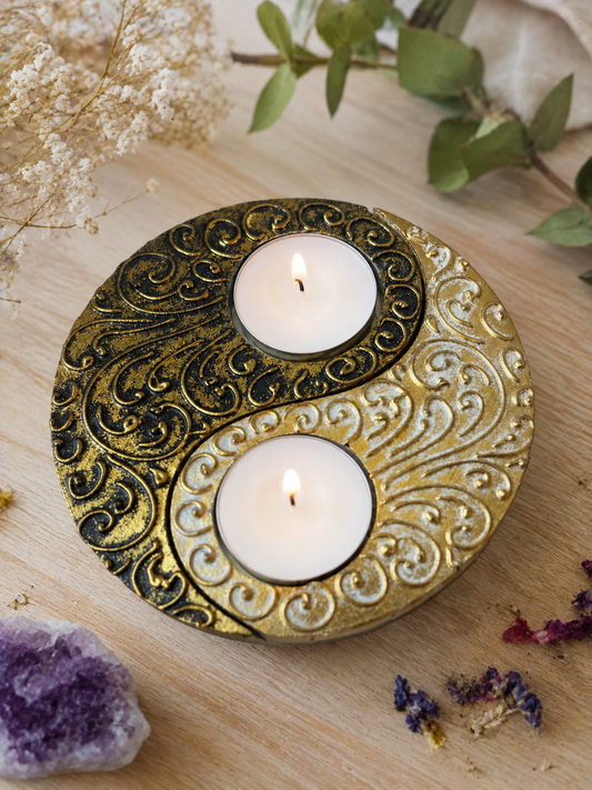 Porta velas Yin Yang