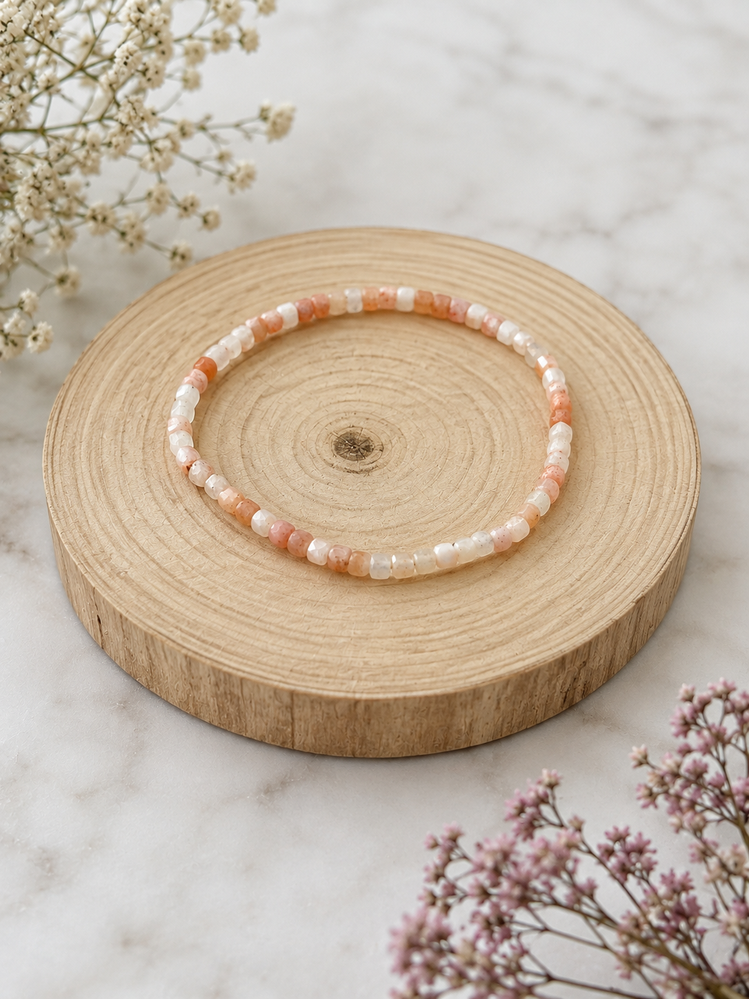 Pulsera Piedra Sol (piedras cuadradas)