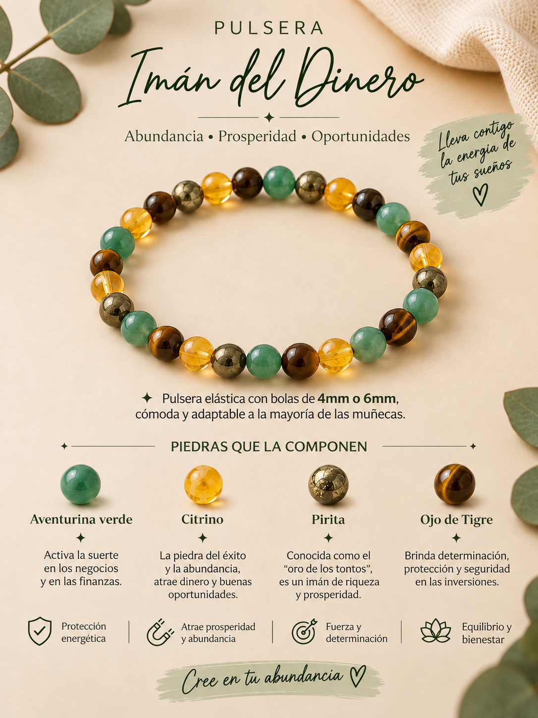 Pulsera Imán del Dinero