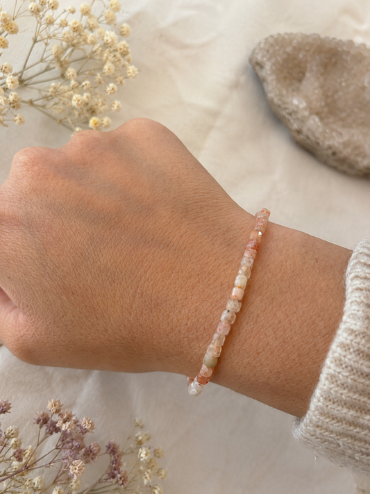Pulsera Piedra Sol (piedras cuadradas)